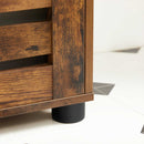 Segenn's Dressoir - keukenkast - Badkamermeubel - Badkamerkast - 2 in hoogte verstelbare planken - Industrieel - Bruin Zwart