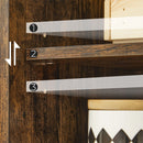 Segenn's Nut BadkamerKast - Dressior - Industrieel - Opbergmeubel met 4 Handige Vakken - Bruin Zwart