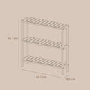 Segenn's Parma Natuurlijk Bamboe-Modern- Opbergrek voor de Badkamer-Stijlvol Bamboe Opbergrek voor de Badkamer