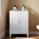 SEGENN Milan Vrijstaande Badkamerkast – Staande Opbergkast met Deuren en Planken-Praktische Opbergruimte voor Badkamer