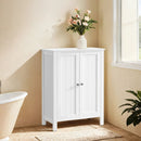 SEGENN Milan Vrijstaande Badkamerkast – Staande Opbergkast met Deuren en Planken-Praktische Opbergruimte voor Badkamer