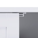 Segenn's Multifunctionele Kast - 80cm - Opbergkast - badkamermeubel, badkamermeubel, schoenenkast, plank met dubbele deur, 2 verstelbare planken, 60 x 80 x 30 cm (B x H x D), Wit