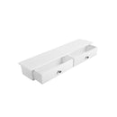 Segenn's wandplank met 2 lades-Wandlade zwevend plankje van MDF-plaat Wandkast - Wit