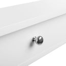 Segenn's wandplank met 2 lades-Wandlade zwevend plankje van MDF-plaat Wandkast - Wit
