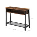 Segenn's Industriël Consoletafel - Vintage Bruin - 100 x 80 x 35 cm