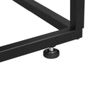 Segenn's Eden Consoletafel - Bijzettafel - Glas en Hout - Bruin - Zwart - Vintage