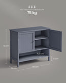 Segenn's Siena Schoenenkast Landelijke Stijl – Leigrijs – 35 x 80 x 70 cm – Compact Opbergrek voor Schoenen