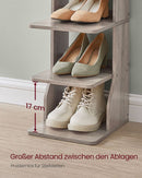 Segenn's Matera Slim Schoenenrek met 7 Lagen – Gemêleerd Greige – Compact Opbergrek voor Schoenen