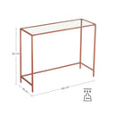 Segenn's Consoletafel - Bijzettafel - Wandtafel - Dressoir - Glazen Tafel - Bijzettafels - Salontafel - Rose Goud