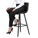 Segenn's Rodos barkrukken set van 2 - barstoelen met rugleuning - barkruk zwart