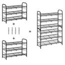 Segenn's Bari Schoenenrek met 3 Lagen-Metalen Schoenenrek-Compact Schoenenrek-Metalen Schoenenrek – Zwart