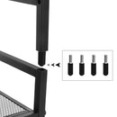 Segenn's Schoenenkast - Schoenenrek - met 3 planken - voor 9-12 paar schoenen - Zwart