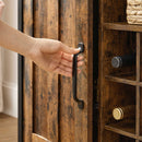 Segenn's Keukenkast met 2 Deuren - Dressoir - Opbergkast - voor Woonkamer - Keuken - Eetkamer -Industrieel design - Vintage Bruin-Zwart