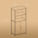 SEGENN Florence Multifunctionele Opbergkast met Deuren en Planken – Voor Keuken, Woonkamer of Hal