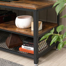 Segenn's Tv-Kast - Tv-meubel - Consoletabel - voor tv's tot 43 inch - industrieel - donkerbruin - 100 x 40 x 52 cm