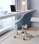 SEGENN Genoa Ergonomisch Draaistoel – Blauw – Voor Thuis of Kantoor-Verstelbaar & Comfortabel