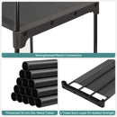 Segenn's Kledingkast - Vrijstaande Garderobe - Opvouwbaar - Kledingrek met Kledingstangen - Kapstok - Opberger