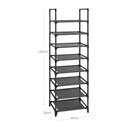 Segenn's Livorno Schoenenrek met 8 Lagen – Ruimtebesparend Opbergrek voor Schoenen – Metalen Schoenen Organizer – Zwart