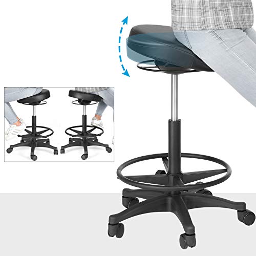 Segenn's Alex Bureaukstoel - ergonomisch Bureaustoel - werkkruk - bureau - zwart - 59,5-81 cm