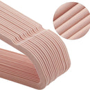 Segenn's Kleerhangers - 50 stuks - antislip Kleerhangers - fluwelen - 360° roterende haak - lichtroze