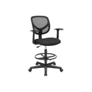 Segenn's Bureaustoel - Ergonomische Werkkruk - Ergonomische Bureaustoel - Met Armleuningen - Draagvermogen 120 kg, Zwart