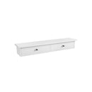 Segenn's wandplank met 2 lades-Wandlade zwevend plankje van MDF-plaat Wandkast - Wit