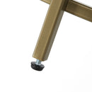 Segenn's bijzettafel - bijzettafel ronde - salontafel - nachtkastje - glazen tafel - met gouden metalen frame - robuust gehard glas - stabiel - goud