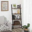 Segenn's Essen boekenkast - ladderrek - Boekenrek - Wandrek - industrieel - Vintage Bruin-Zwart