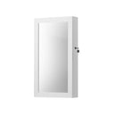Segenn's Hangende Sieradenkast Wandspiegel om op te hangen met deur en magneetslot 67x37x10,5 cm - Wit