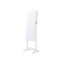 Segenn's sieradenkast - spiegelkast - met 2 aparte make-up organizers - passpiegel - afsluitbaar - wit