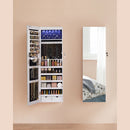 Segenn's Beautyfly Sieradenkast - Spiegelkast - Passpiegel - Hangend LED verlichting - Wit