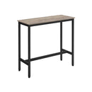 Segenn's Oldmonk Bartafel - keukentafel - Hoge tafel - Tafel - Industrieel - greige zwart 100 x 40 x 90 cm