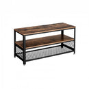 Segenn's Tv-Kast - Tv-meubel - Consoletabel - voor tv's tot 43 inch - industrieel - donkerbruin - 100 x 40 x 52 cm