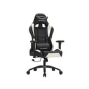 Segenn's Durban Bureaustoel - Gamestoel - Directiestoel - Ergonomisch met Verstelbare Armleuningen - Lendenkussen - 66 x 72 x 124-132 cm Grijs-Zwart