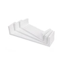 Set van 3 Boekenplanken - U-vormige Wandplank - Glanzend Wit