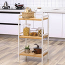 Segenn's Bamboe Keukenplank - Breedte 45 cm - Staande Plank - Boekenkast - Badkamer Plank - Naturel met 3 Planken - Bamboe