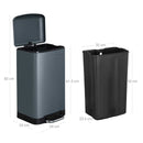 Segenn's Pedaalemmer 30L - Prullenbak - Afvalscheiding