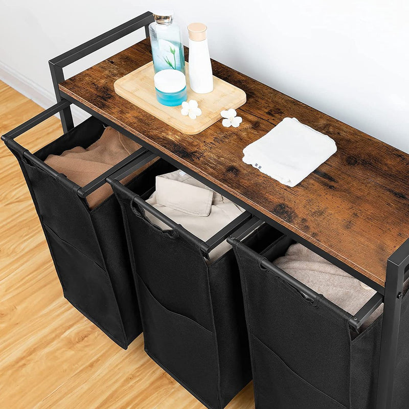 mosegor Waswagen van roestvrij staal, inklapbare wasmand met wieltjes, commerciële hotelwassorteerwagen met wielen, met afneembare Oxford-stoffen tas, 100 kg draagkracht, 87 x 52 x 78 cm mosegor Waswagen van roestvrij staal, inklapbare wasmand met wieltjes, commerciële hotelwassorteerwagen met wielen, met afneembare Oxford-stoffen tas, 100 kg draagkracht, 87 x 52 x 78 cm