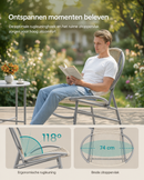 Lounge Tuinmeubelset met Tafel en 2 Stoelen – PE-Polyrattan Duifgrijs-Moderne Buitenmeubelen
