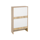 Segenn's Schoenenkast - Schoenenrek - Met 2 Kleppen - Kast Voor 10 Paar Schoenen - Schoenenkasten - 60 x 24 x 102 cm (L x B x H)