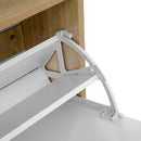 Segenn's Schoenenkast - Schoenenrek - Met 2 Kleppen - Kast Voor 10 Paar Schoenen - Schoenenkasten - 60 x 24 x 102 cm (L x B x H)