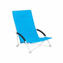 Opvouwbare Strandstoel met Hoge Rugleuning – Comfortabele Klapstoel voor Strand, Camping en Tuin