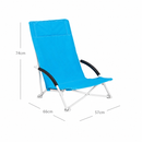 Opvouwbare Strandstoel met Hoge Rugleuning – Comfortabele Klapstoel voor Strand, Camping en Tuin