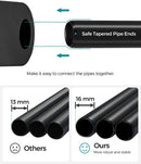 Segenn open Kledingkast - kledingrek - kledingstang - garderobe - 4 hangcompartimenten - veel ruimte - voor slaapkamer - woonkamer - zwart - 43 x 151 x 166 cm