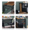 Segenn's Carnegie Bureau - Werktafel - Computerbureau - Bureaus - Met 8 Haken - Industrieel- 100 x 50 x 76.5 cm