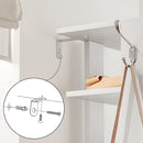 Segenn's Schoenenrek met 8 niveaus - smal schoenenrek - schoenenkasten met 2 haken - opbergplanken - schoen organisator - wit