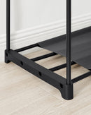 Segenn open Kledingkast - kledingrek - kledingstang - garderobe - 4 hangcompartimenten - veel ruimte - voor slaapkamer - woonkamer - zwart - 43 x 151 x 166 cm