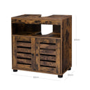 Segenn's Pisa Functioneel badkamermeubel Vintage Brown – elegante wastafelkast voor de badkamer