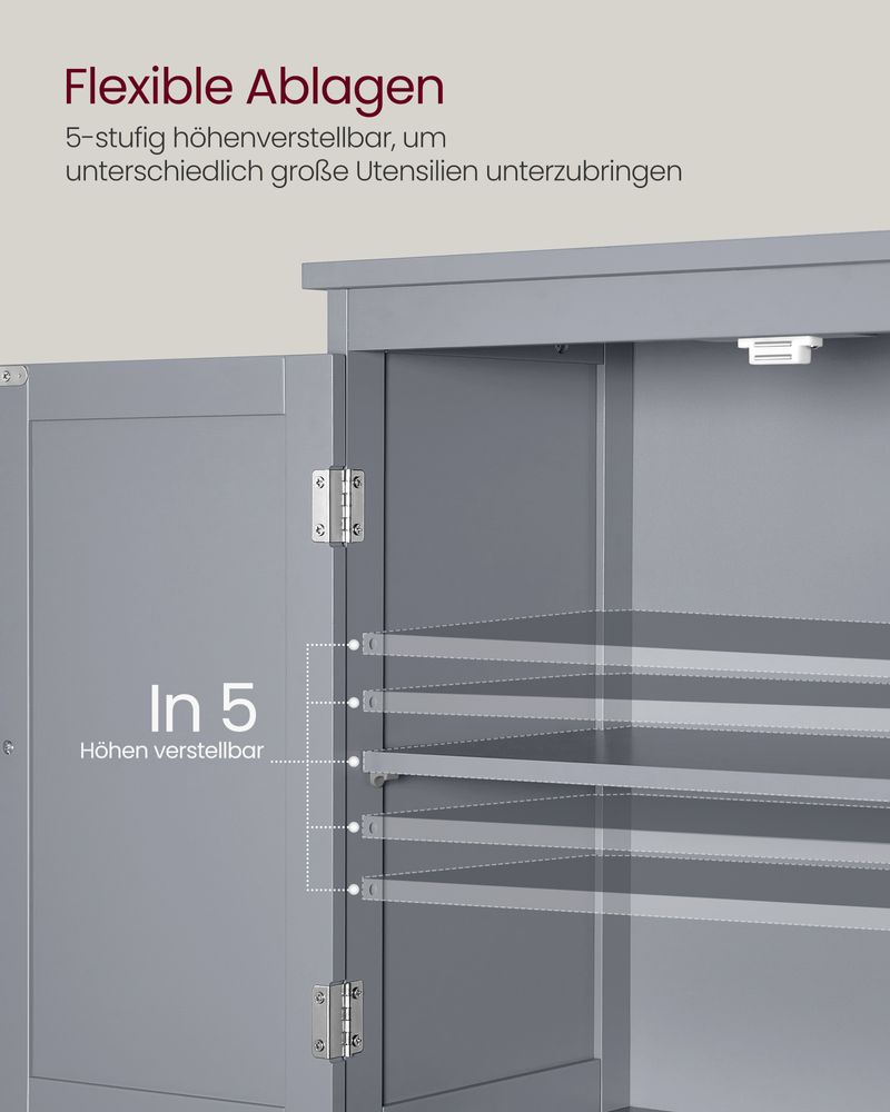 Segenn's Milan Functioneel -Compac tbadmeubel met extra opbergruimte – 2 deuren, 2 lades