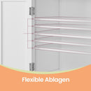 Segenn's Modena Multifunctionele 4-deurs kast – praktische opbergkast voor keuken, badkamer of andere ruimtes